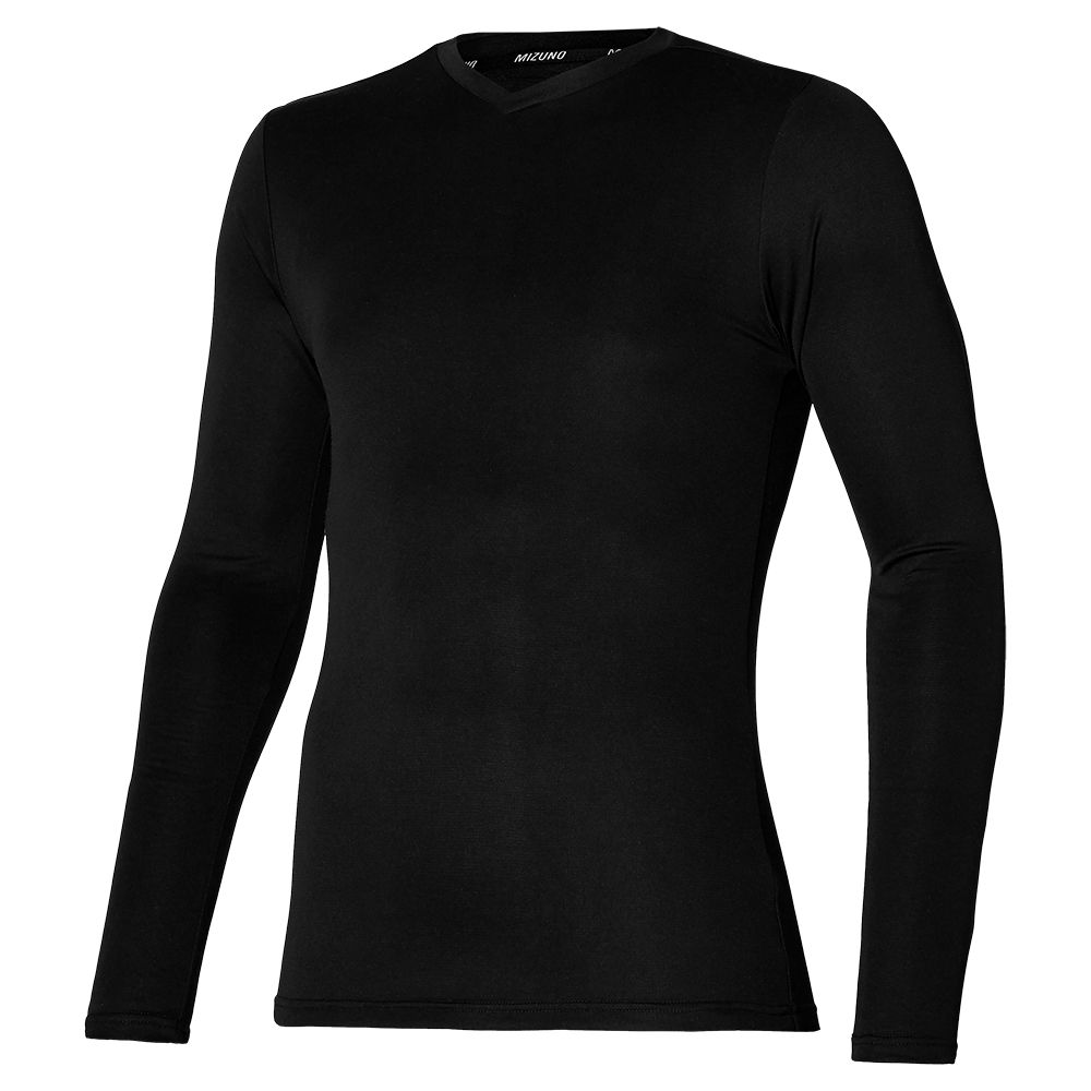 Mizuno Bt Under V Neck Longsleeve Negras | CXWG-87153
