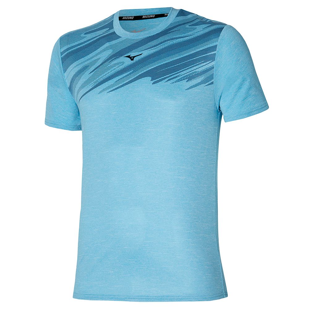Mizuno Core Estampadas Tee Negras | QOYC-96325