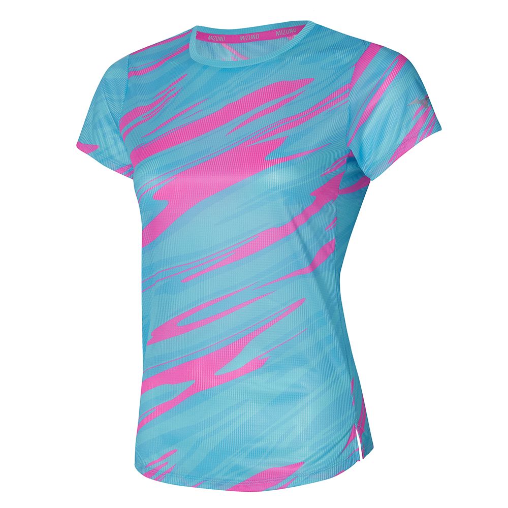 Mizuno Dryaeroflow Estampadas Tee Marrones | BVYQ-82367