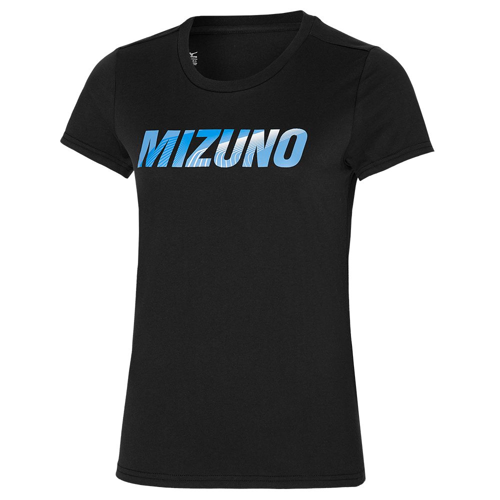 Mizuno Estampadas Tee Negras | JBVS-16549