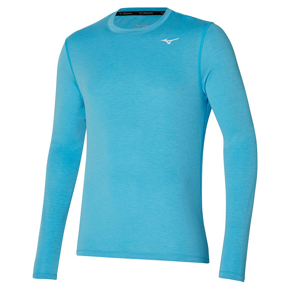 Mizuno Impulse Core Ls Tee Azules | QENC-17502