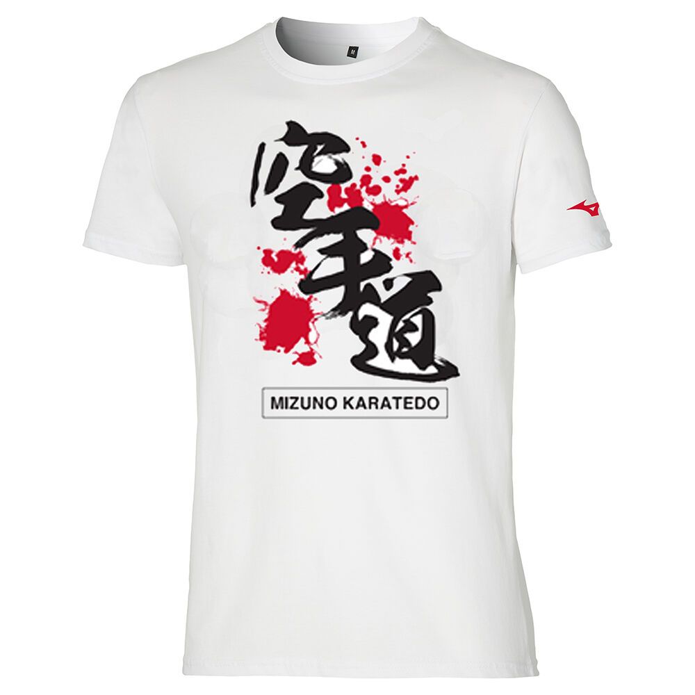 Mizuno Karate Tee Jr Blancas | AHYU-21639