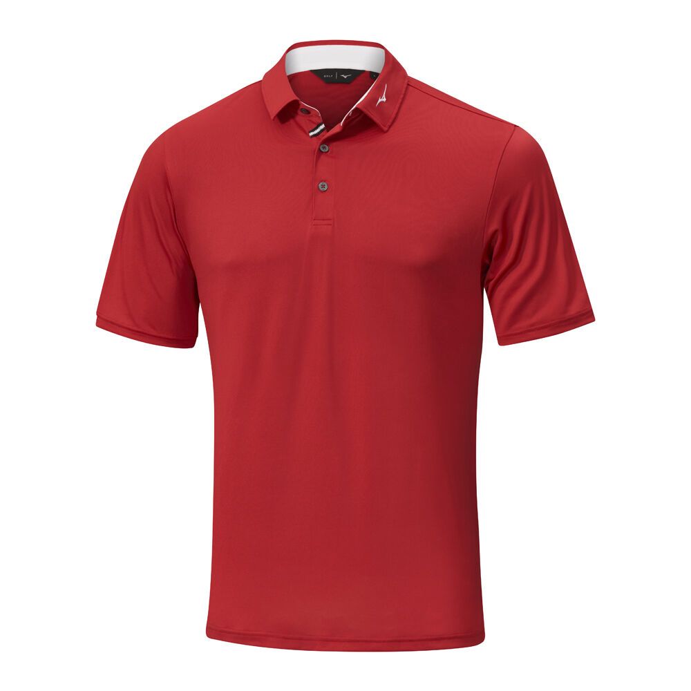 Mizuno Move Tech Quick Dry Polo Rojas | ANVK-36980