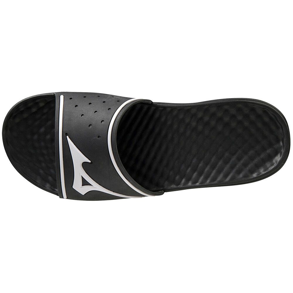 Mizuno Relax Chanclas 2 Negras Blancas | MCPK-13629