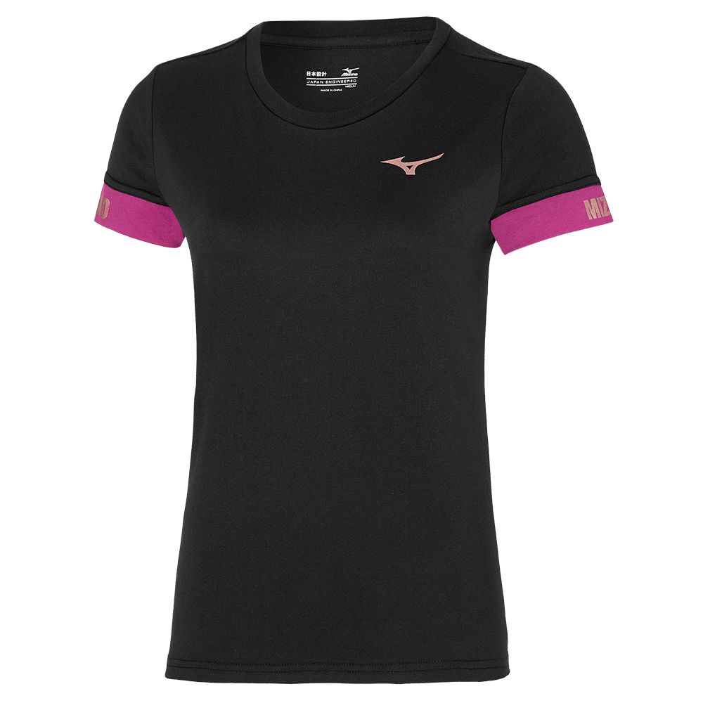 Mizuno Tee Negras | EOIC-43782