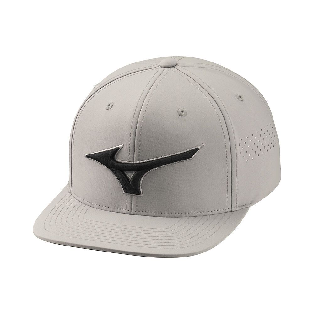 Mizuno Tour Planos Snapback Gris | CDBR-53982