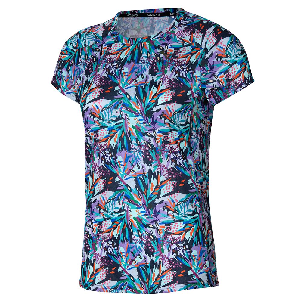 Mizuno Two Loop 88 Tee Printed Azules | CDXQ-13657