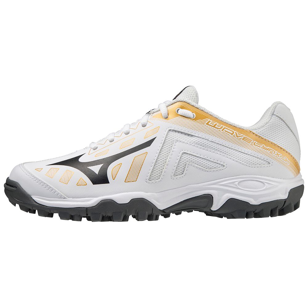 Mizuno Wave Lynx Junior Blancas Doradas | JOEC-98217
